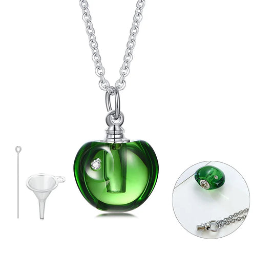 Apple Glass Memory Pendant 🍎