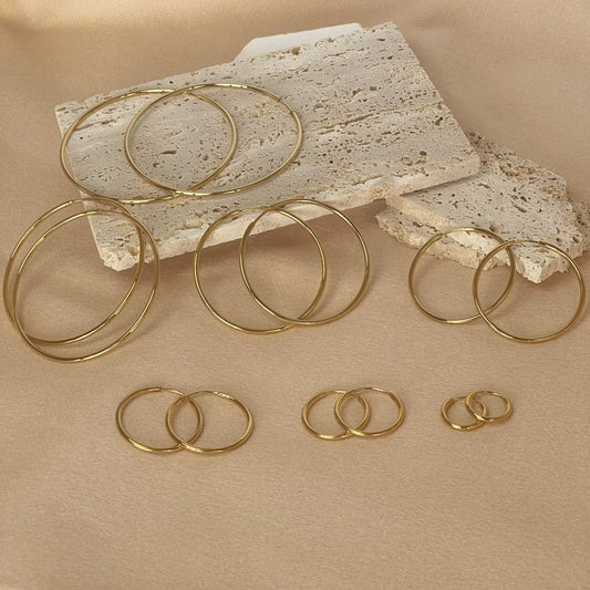 Auréa Gold Hoops